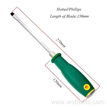 Customized Cross Flat Screwdriver with Cushion Grip